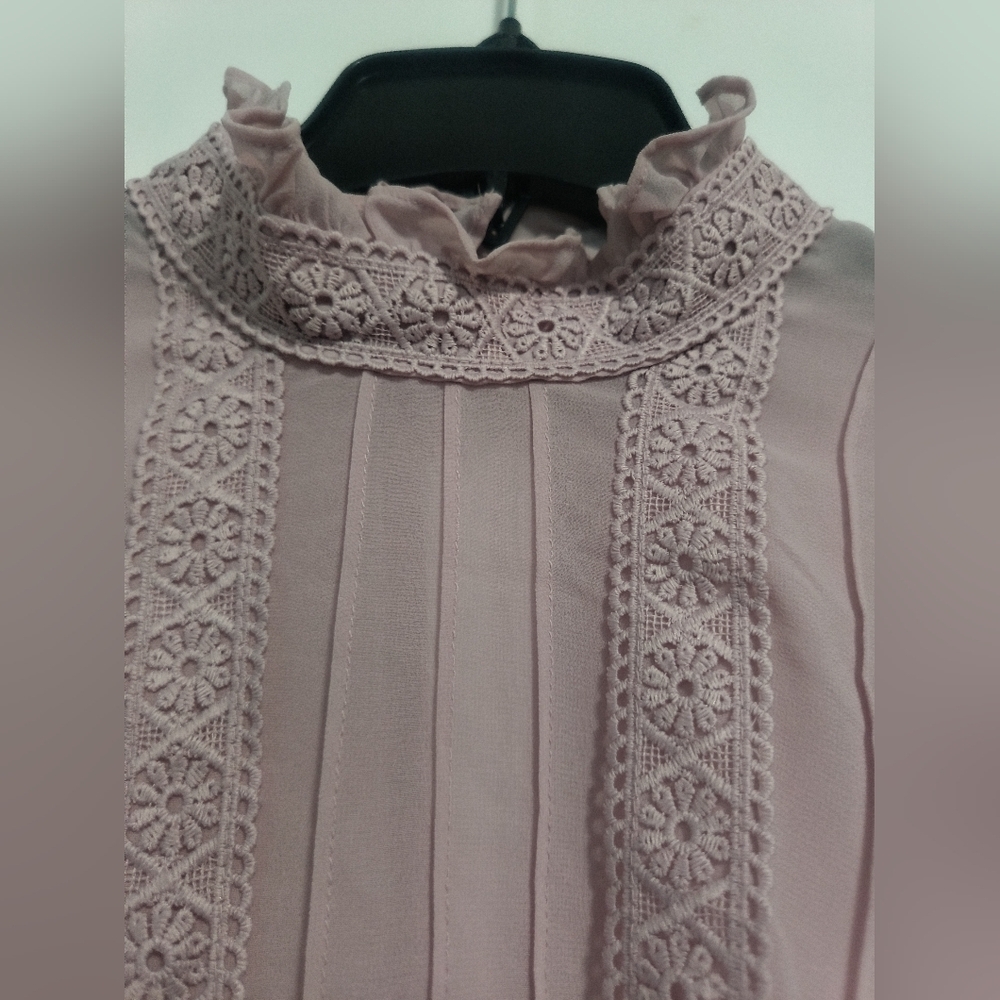 [5x$20] Soho NY Jeans / Mauve Sheer Blouse / Size XL - Picture 5 of 7
